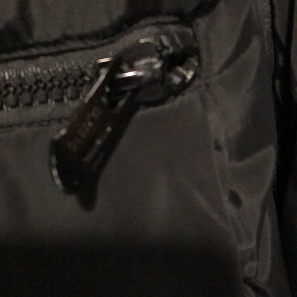 Black faux fur hooded puffer coat - Picture 3 of 14